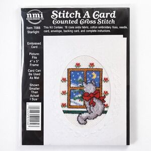 Vintage Cross Stitch Kit Bunny Starlight NeedleMagic 7066 Complete